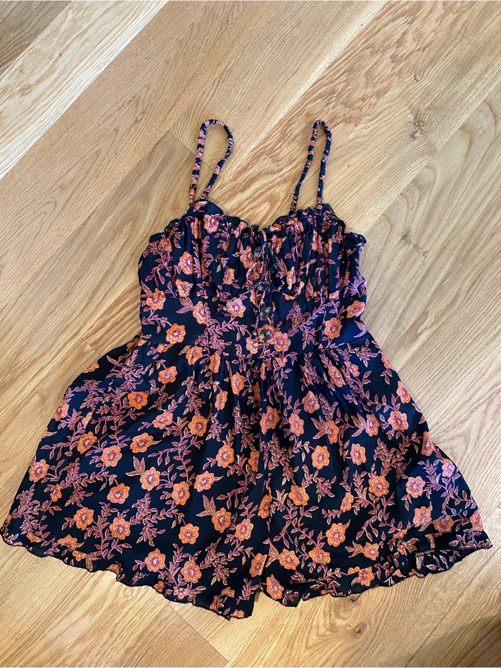Angie floral romper size large